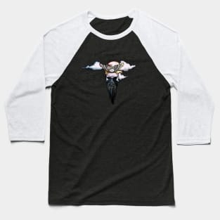 Skull with eagle Baseball T-Shirt